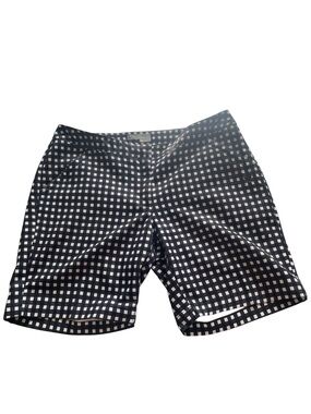Callaway Women’s Golf OPTI-Dri Checkered Black White Shorts Size 6